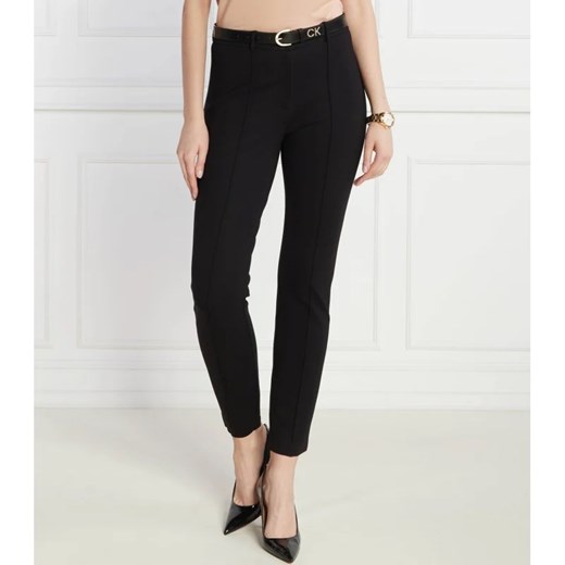 BOSS BLACK Spodnie Tanaina6 | Slim Fit | stretch ze sklepu Gomez Fashion Store w kategorii Spodnie damskie - zdjęcie 167862486