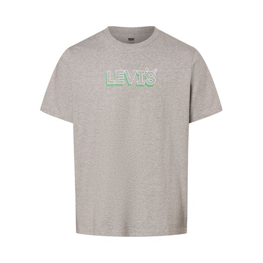 Levi's T-shirt męski Mężczyźni Bawełna jasny szary jednolity ze sklepu vangraaf w kategorii T-shirty męskie - zdjęcie 167863008