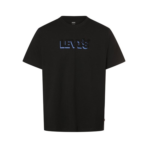 Levi's T-shirt męski Mężczyźni Bawełna czarny jednolity ze sklepu vangraaf w kategorii T-shirty męskie - zdjęcie 167863009