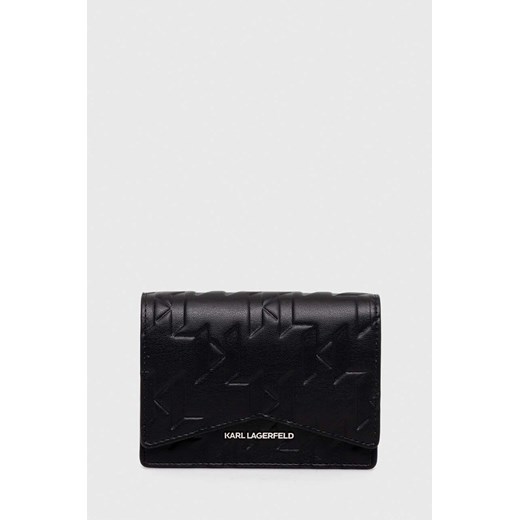 Karl Lagerfeld portfel damski kolor czarny ze sklepu ANSWEAR.com w kategorii Portfele damskie - zdjęcie 167863725