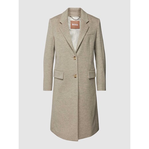 Płaszcz wełniany z listwą guzikową model ‘Catara’ ze sklepu Peek&Cloppenburg  w kategorii Płaszcze damskie - zdjęcie 167864066