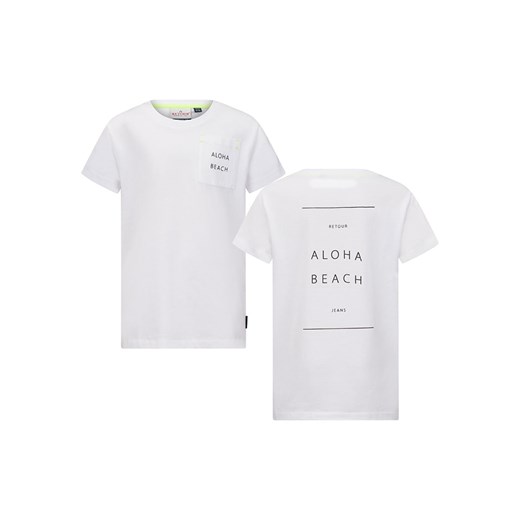 Retour Koszulka &quot;Delvin&quot; w kolorze białym ze sklepu Limango Polska w kategorii Bluzki dziewczęce - zdjęcie 167864466