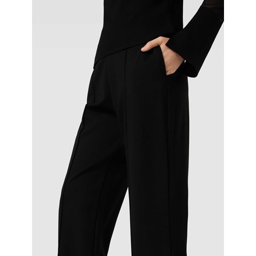Spodnie o kroju regular fit w kant w jednolitym kolorze Christian Berg Woman 32 Peek&Cloppenburg  okazja