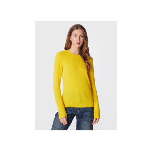 United Colors Of Benetton Sweter 1002D1K01 Żółty Regular Fit United Colors Of Benetton XS okazja MODIVO
