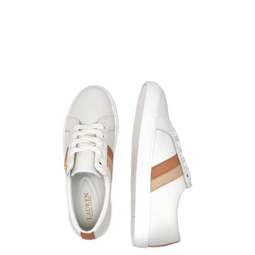 Ralph Lauren buty sportowe damskie sneakersy białe ze skóry 