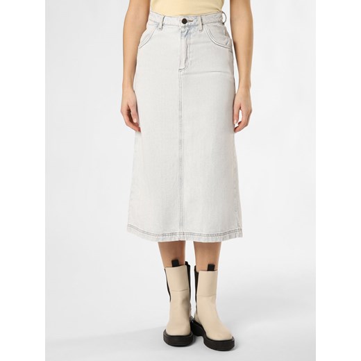 american vintage Dżinsowa spódnica damska - Joybird Kobiety Bawełna bielony jednolity ze sklepu vangraaf w kategorii Spódnice - zdjęcie 167875019