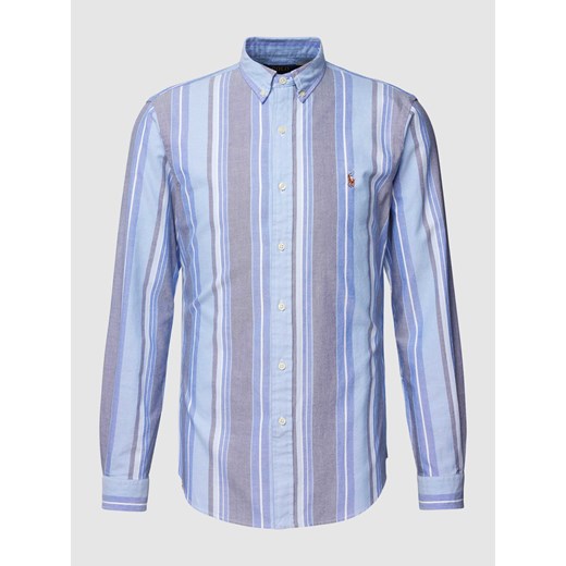 Koszula casualowa o kroju slim fit z wzorem w paski ze sklepu Peek&Cloppenburg  w kategorii Koszule męskie - zdjęcie 167876729