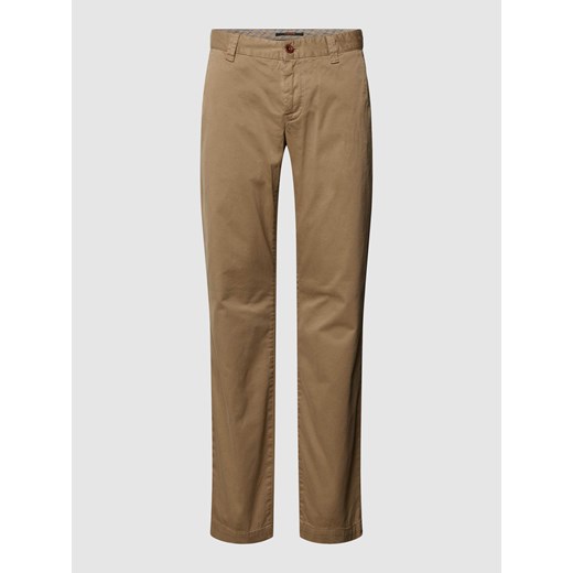 Spodnie o kroju slim fit z wpuszczaną kieszenią model ‘LOU’ ze sklepu Peek&Cloppenburg  w kategorii Spodnie męskie - zdjęcie 167876806