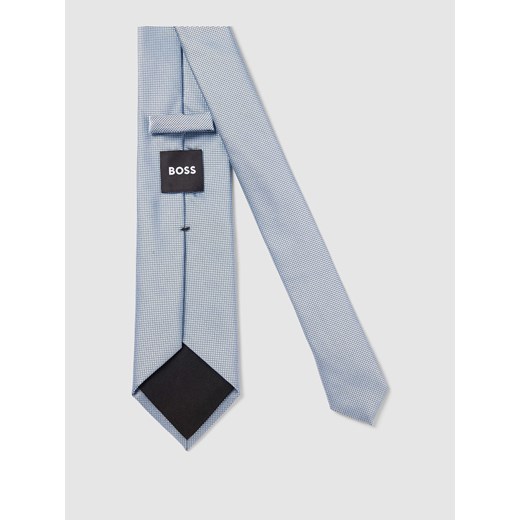 Krawat z jedwabiu z drobnym wzorem model ‘Tie’ One Size Peek&Cloppenburg  okazja