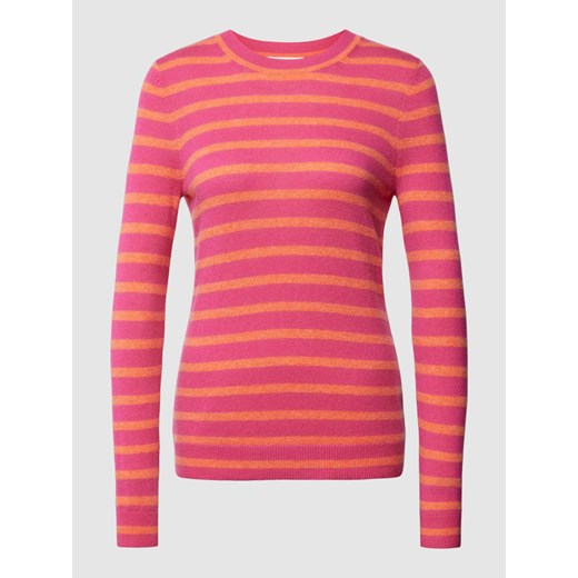 Sweter z kaszmiru z wzorem w paski ze sklepu Peek&Cloppenburg  w kategorii Swetry damskie - zdjęcie 167877255