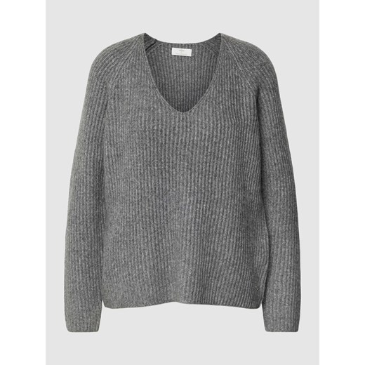 Sweter z dzianiny z efektem prążkowania ze sklepu Peek&Cloppenburg  w kategorii Swetry damskie - zdjęcie 167877359