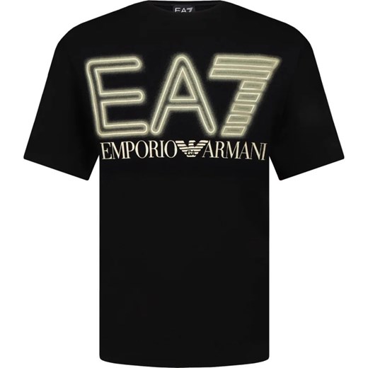 T-shirt chłopięce czarny Emporio Armani 