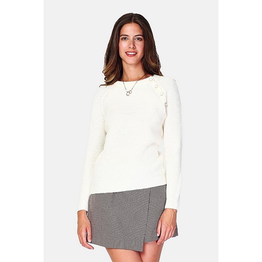 William de Faye Sweter w kolorze białym ze sklepu Limango Polska w kategorii Swetry damskie - zdjęcie 167879038