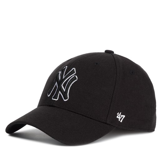 Czapka z daszkiem 47 Brand New York Yankees B-MVPSP17WBP-BKC Black ze sklepu eobuwie.pl w kategorii Czapki z daszkiem męskie - zdjęcie 167887207