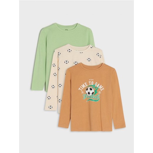 Sinsay - Koszulki 3 pack - pomarańczowy ze sklepu Sinsay w kategorii T-shirty chłopięce - zdjęcie 167888636