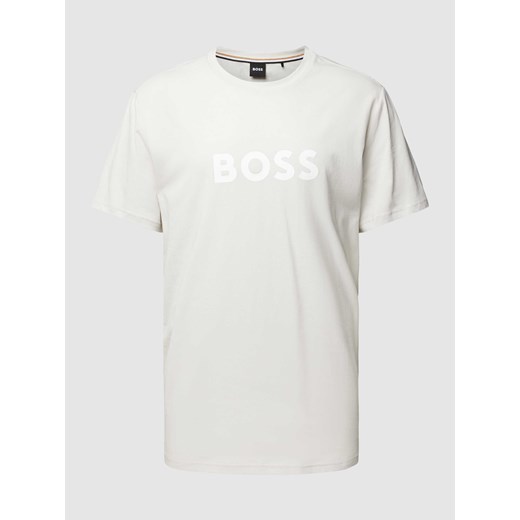 T-shirt z nadrukiem z logo i okrągłym dekoltem ze sklepu Peek&Cloppenburg  w kategorii T-shirty męskie - zdjęcie 167889135