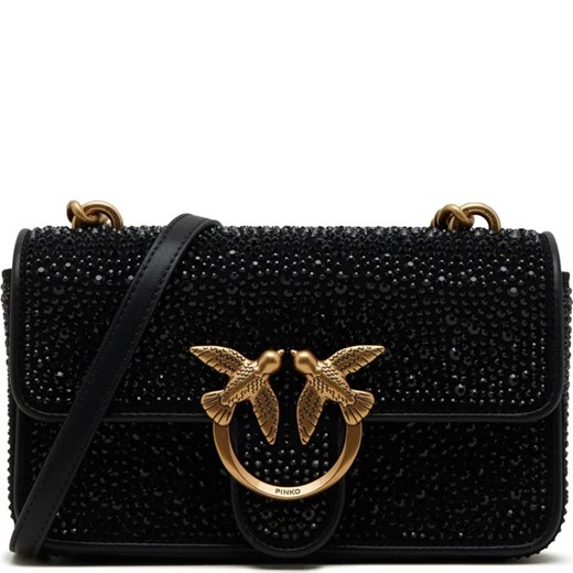 Pinko Listonoszka LOVE ONE MINI CL CAMOSCIO | z dodatkiem skóry Pinko OS Gomez Fashion Store