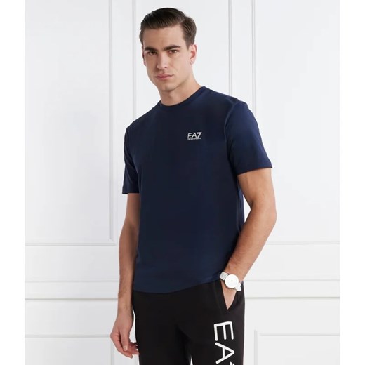 T-shirt męski Emporio Armani casual z krótkimi rękawami z bawełny