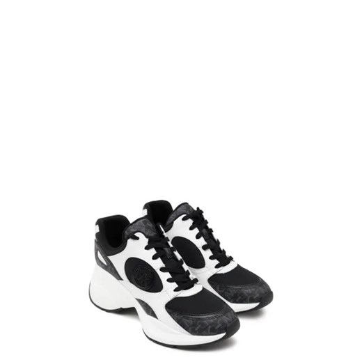 Buty sportowe damskie Michael Kors sneakersy z tworzywa sztucznego wiązane na platformie 