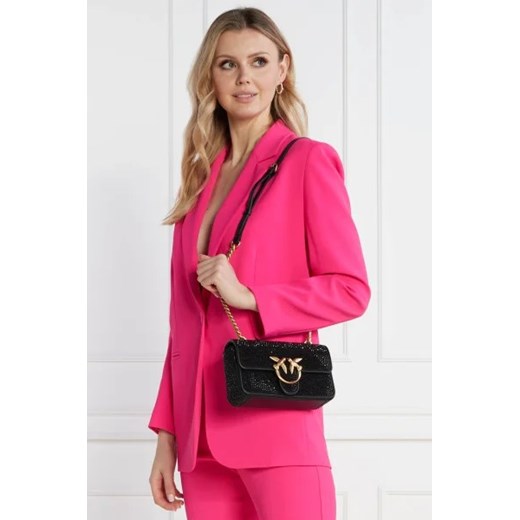 Pinko Listonoszka LOVE ONE MINI CL CAMOSCIO | z dodatkiem skóry Pinko OS Gomez Fashion Store