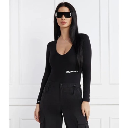 Karl Lagerfeld Jeans Body | Regular Fit ze sklepu Gomez Fashion Store w kategorii Bluzki damskie - zdjęcie 167890109
