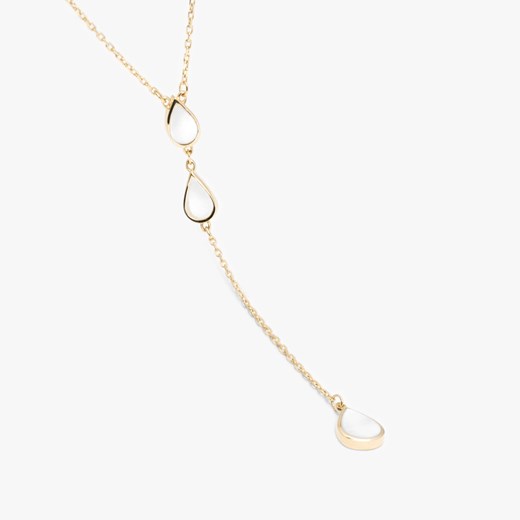 naszyjnik z masą perłową  złoty ze sklepu ANIA KRUK w kategorii Naszyjniki - zdjęcie 167895439