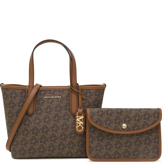 Shopper bag Michael Kors na ramię z nadrukiem elegancka