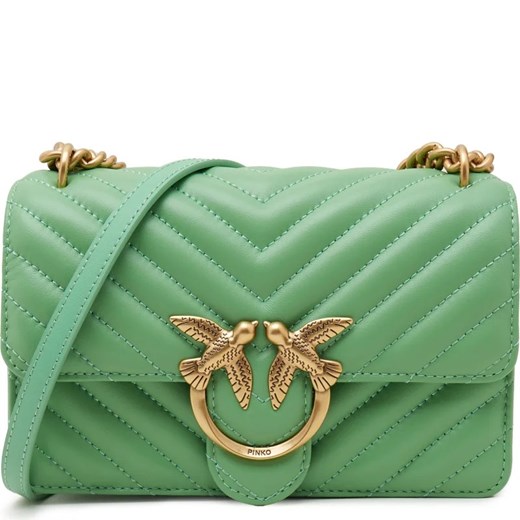 Pinko Skórzana torebka na ramię Love One Mini Crossbody Pinko OS Gomez Fashion Store