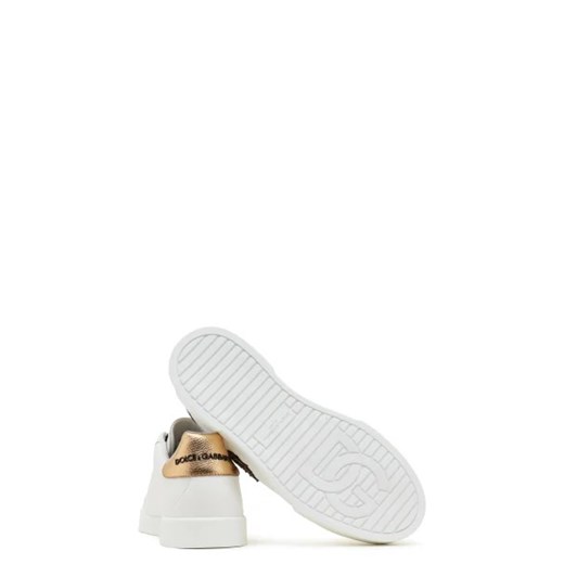 Buty sportowe męskie białe Dolce Gabbana z tworzywa sztucznego 