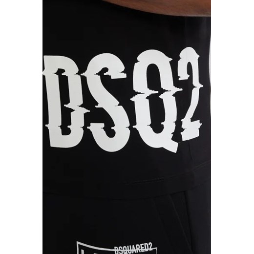 T-shirt męski Dsquared2 z krótkimi rękawami z napisem 