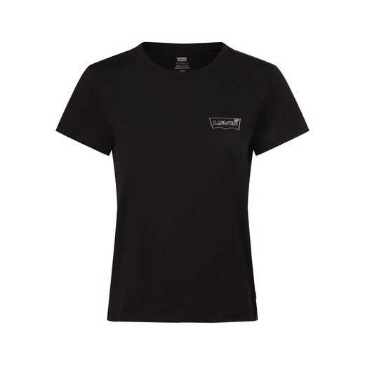 Levi's Koszulka damska Kobiety Bawełna czarny jednolity ze sklepu vangraaf w kategorii Bluzki damskie - zdjęcie 167897256