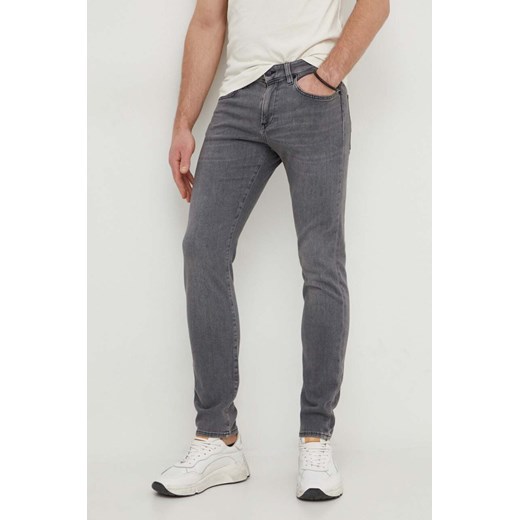 BOSS jeansy męskie kolor szary 50508123 ze sklepu ANSWEAR.com w kategorii Jeansy męskie - zdjęcie 167899749
