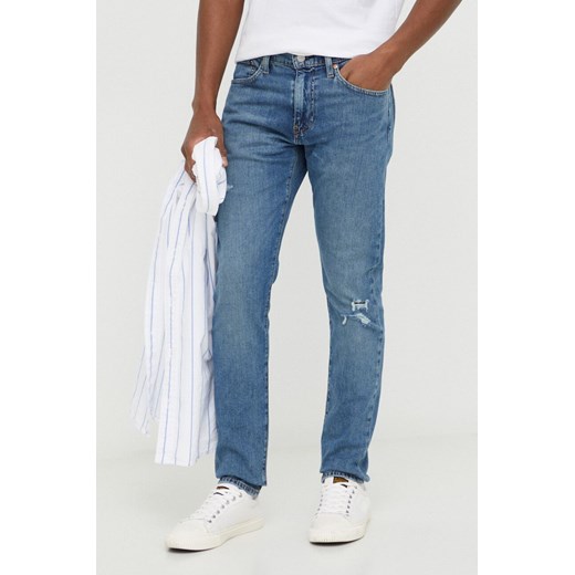Levi&apos;s jeansy 512 SLIM męskie kolor niebieski ze sklepu ANSWEAR.com w kategorii Jeansy męskie - zdjęcie 167899765
