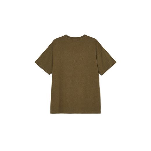 Cropp - Zielony T-shirt oversize - zielony Cropp M Cropp
