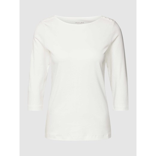 T-shirt z rękawem o dł. 3/4 i ozdobnymi guzikami ze sklepu Peek&Cloppenburg  w kategorii Bluzki damskie - zdjęcie 167902076