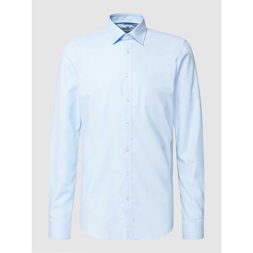 Koszula biznesowa z fakturowanym wzorem model ‘New York’ ze sklepu Peek&Cloppenburg  w kategorii Koszule męskie - zdjęcie 167902269