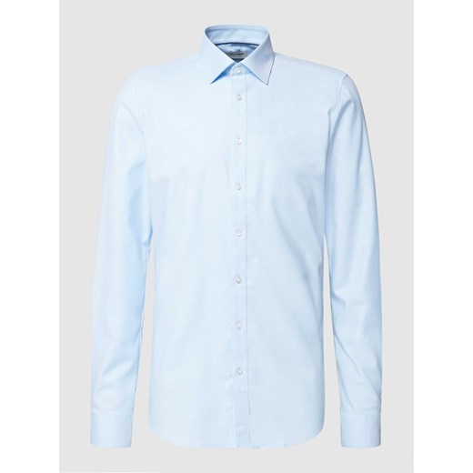 Koszula biznesowa o kroju slim fit z twillu z bardzo długim rękawem ze sklepu Peek&Cloppenburg  w kategorii Koszule męskie - zdjęcie 167902269