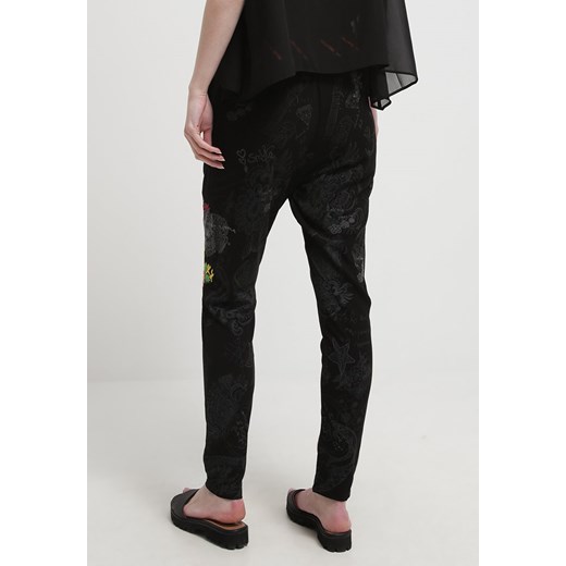 Desigual ROSAURA Spodnie materiałowe negro zalando mat