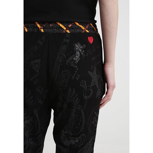 Desigual ROSAURA Spodnie materiałowe negro zalando stan