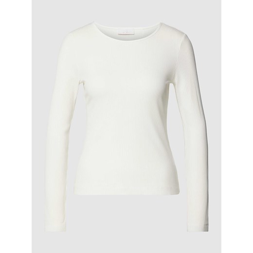 Bluzka z długim rękawem w jednolitym kolorze ze sklepu Peek&Cloppenburg  w kategorii Bluzki damskie - zdjęcie 167924657