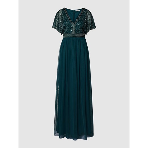 Sukienka wieczorowa z obszyciem z cekinów i ozdobnych kamieni ze sklepu Peek&Cloppenburg  w kategorii Sukienki - zdjęcie 167924725