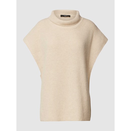 Sweter z dzianiny z krótkimi rękawami model ‘POLO’ ze sklepu Peek&Cloppenburg  w kategorii Kamizelki damskie - zdjęcie 167924739