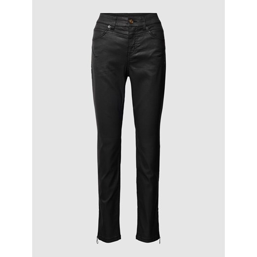 Spodnie skórzane o kroju slim fit z kieszeniami z tyłu model ‘RICH’ ze sklepu Peek&Cloppenburg  w kategorii Spodnie damskie - zdjęcie 167924787