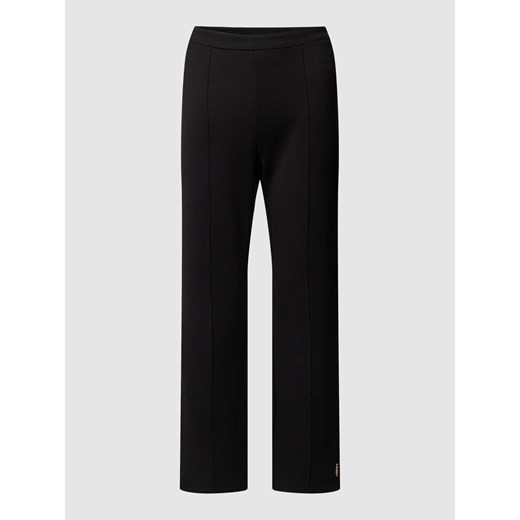 Spodnie materiałowe o luźnym kroju z szeroką nogawką w kant ze sklepu Peek&Cloppenburg  w kategorii Spodnie damskie - zdjęcie 167930206