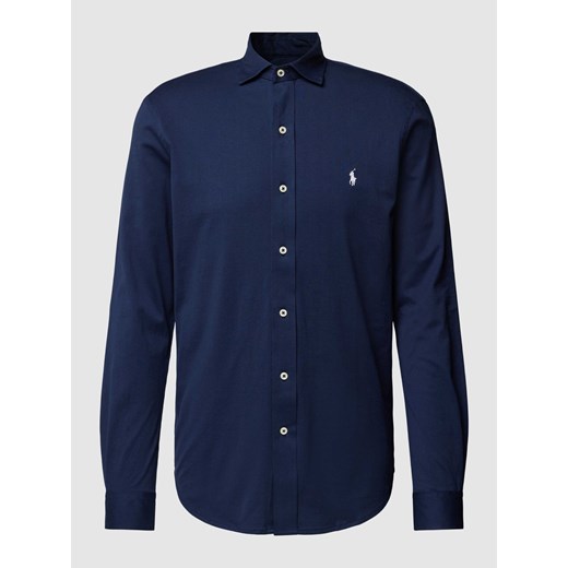 Koszula w jednolitym kolorze z kołnierzykiem typu kent i listwą guzikową ze sklepu Peek&Cloppenburg  w kategorii Koszule męskie - zdjęcie 167930396