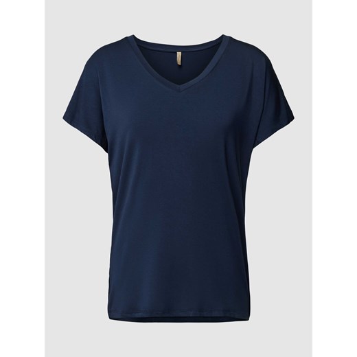 T-shirt z detalem z logo model ‘Marcia’ ze sklepu Peek&Cloppenburg  w kategorii Bluzki damskie - zdjęcie 167930649