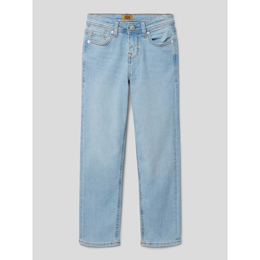 Jeansy o kroju regular fit z naszywką z logo model ‘CLARK’ ze sklepu Peek&Cloppenburg  w kategorii Spodnie chłopięce - zdjęcie 167930807