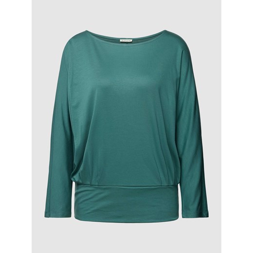 Bluzka z długim rękawem z lyocellu w jednolitym kolorze ze sklepu Peek&Cloppenburg  w kategorii Bluzki damskie - zdjęcie 167930838
