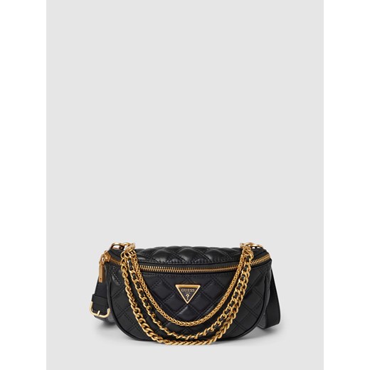 Torba na ramię z łańcuszkiem model ‘GIULLY BELT BAG’ w kolorze czarnym ze sklepu Peek&Cloppenburg  w kategorii Nerki - zdjęcie 167931215