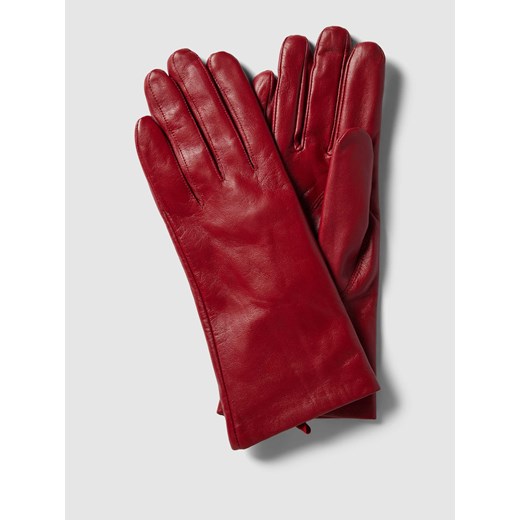 Rękawiczki skórzane ze skóry jagnięcej nappa w kolorze granatowym Weikert-handschuhe 6,5 okazyjna cena Peek&Cloppenburg 